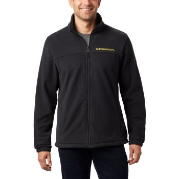 Columbia Jas Heren, Collegiate Flanker III Fleece - Oregon Zwart, 38VEMGQLX